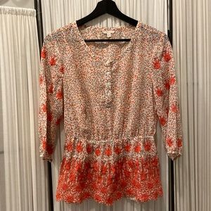 EUC Guess Three-Quarter Sleeve Peasant Top - Size Small